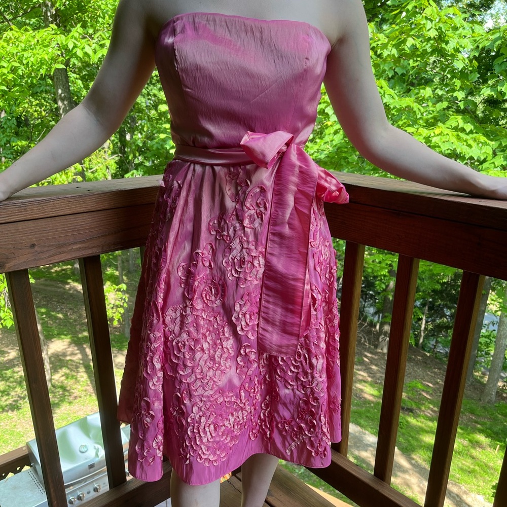 Pink Formal Floral Dress. WARN ONCE.